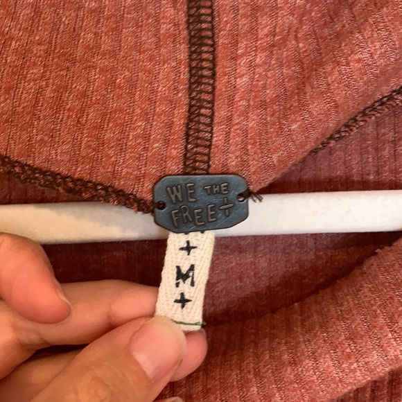 Free People London Town Thermal Long Sleeved Top in copper size medium - Picture 4 of 6